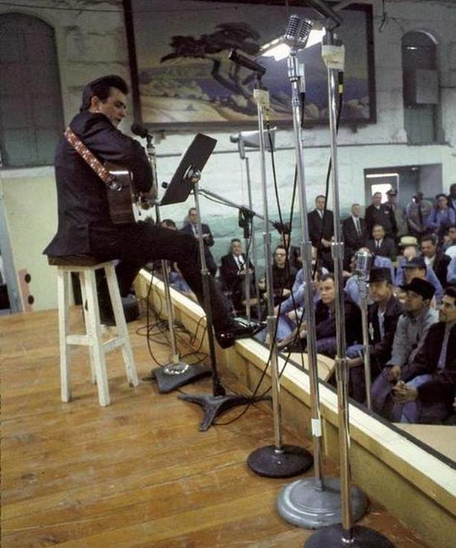 Johnny Cash's 1968 performance at Folsom Prison mesmerizes inmates