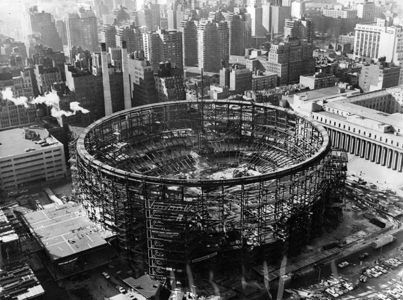 Construction of Madison Square Garden took place in 1966.