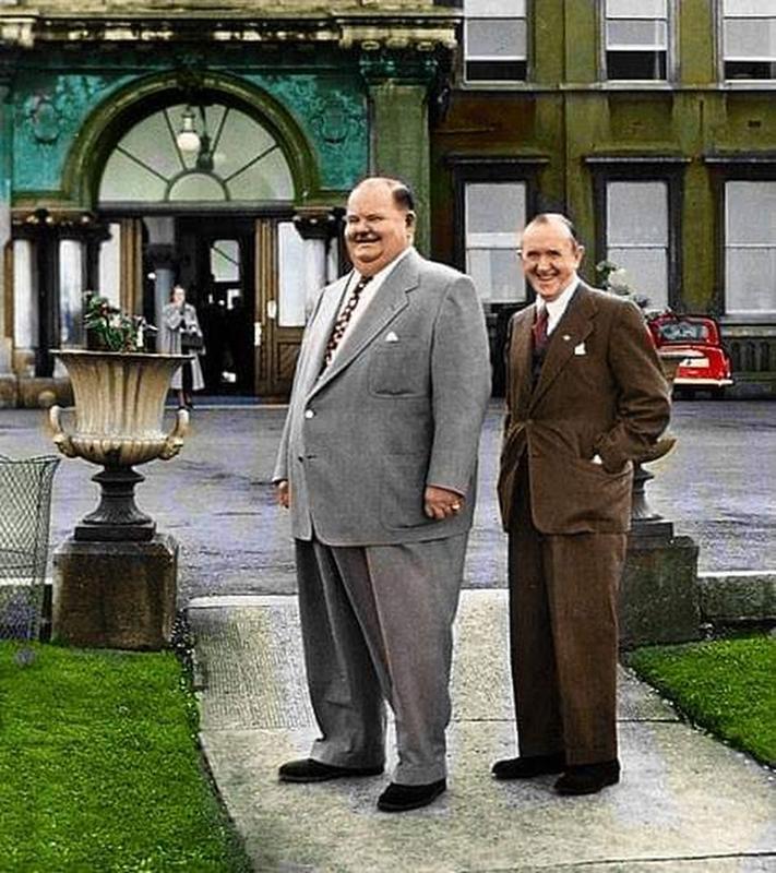 Laurel and Hardy's Journey Brings Them to Dun Laoghaire, Ireland during their 1953 Tour