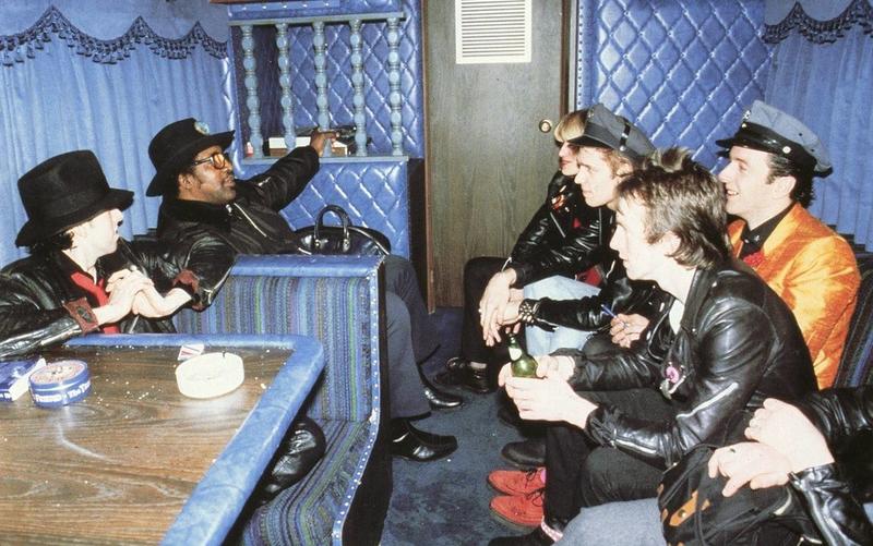 Diddley Joins The Clash on their 1979 U.S. Tour as Opening Act, Spotted Together on Tour Bus