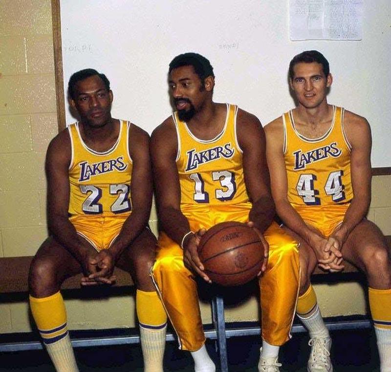 1971 Features Lakers Greats Elgin Baylor, Wilt Chamberlain, and Jerry West