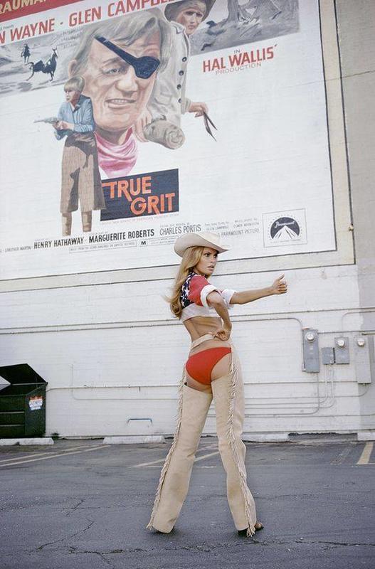 1969: Raquel Welch, the Cowgirl, Attempts to Hitch a Ride