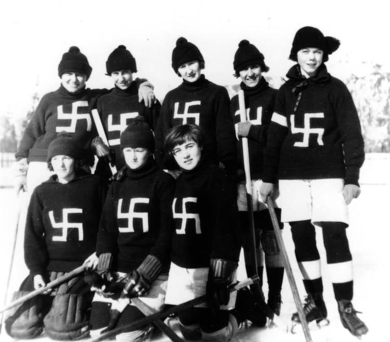 1922 Fernie, British Columbia Women's Hockey Team Wore Swastika Symbol before the Nazi Era