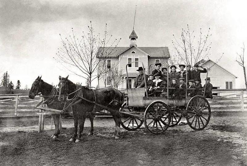 West Linn, Oregon's "School Bus" Makes Its Debut in 1904