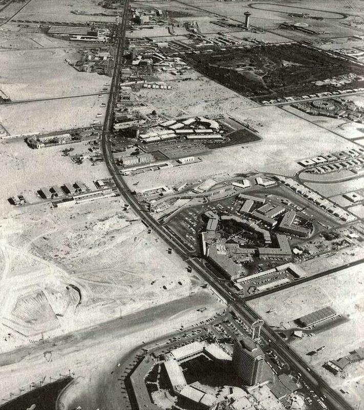Las Vegas Strip in 1954.