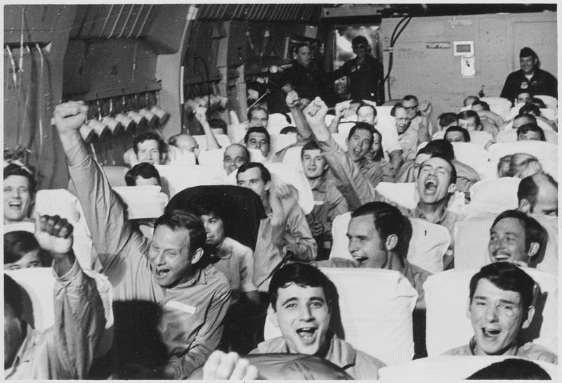 American Prisoners of War Finally Freed, En Route Home by Plane
