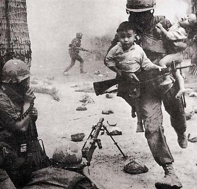 U.S. Soldier Rescues Vietnamese Children While Battling