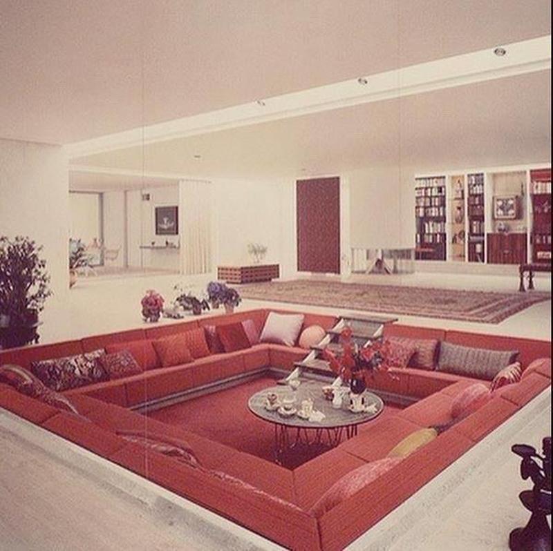 The 1960s' 'Conversation Pit': Perfect for Party Lovers