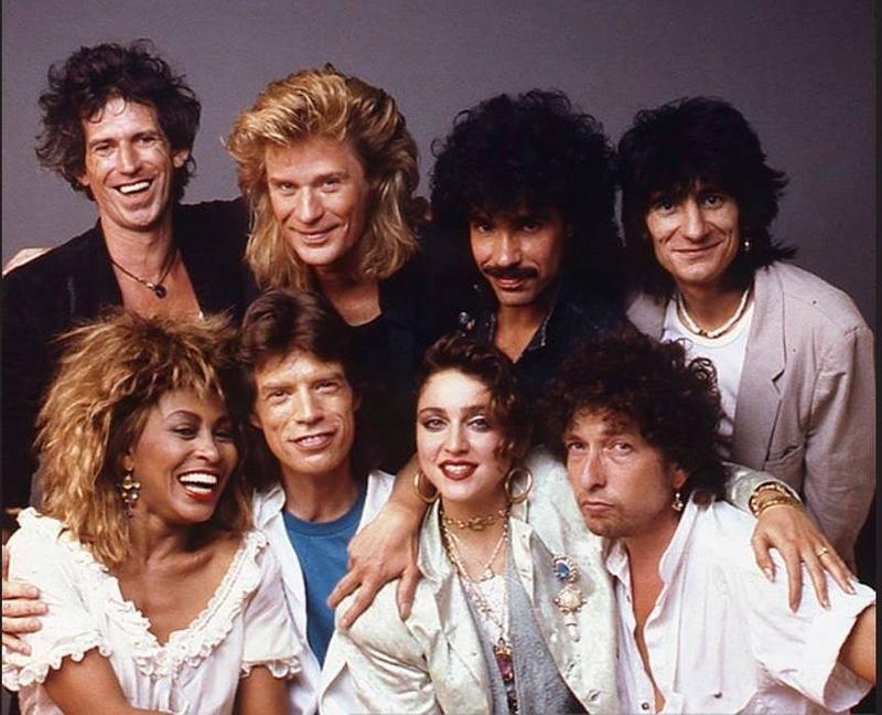 Talented Artists from 'Live Aid' in 1985 Showcased