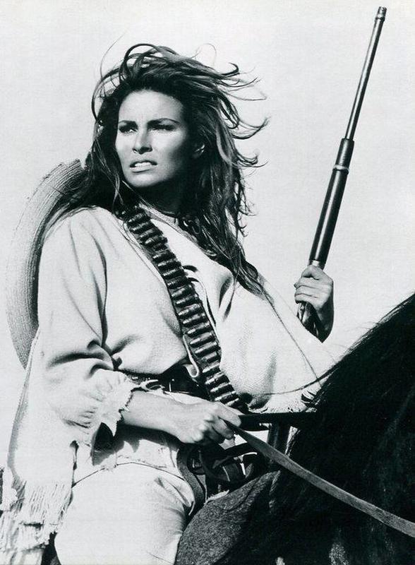 1969: Raquel Welch stars in '100 Rifles', a western film