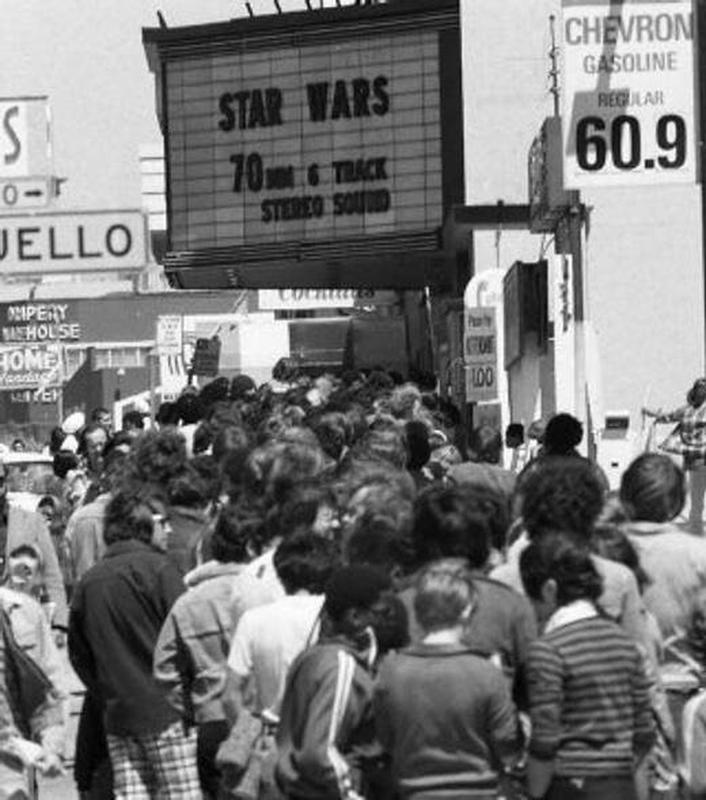 Premiere of 'Star Wars' in 1977