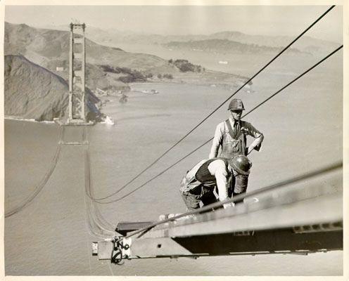 The most perilous aspect of constructing San Francisco's Golden Gate Bridge wasn't its heights