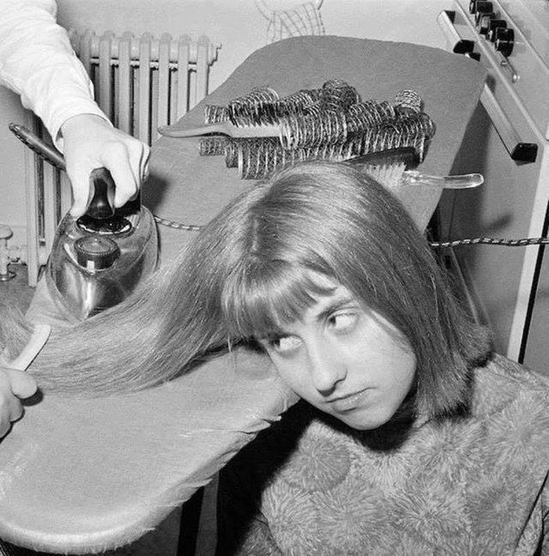 Straighten Your Hair Using an Actual Iron: A 1960s Flat Iron