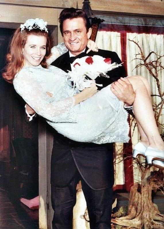 Johnny Cash and June Carter, Married in 1968, Captured in an Iconic Moment
