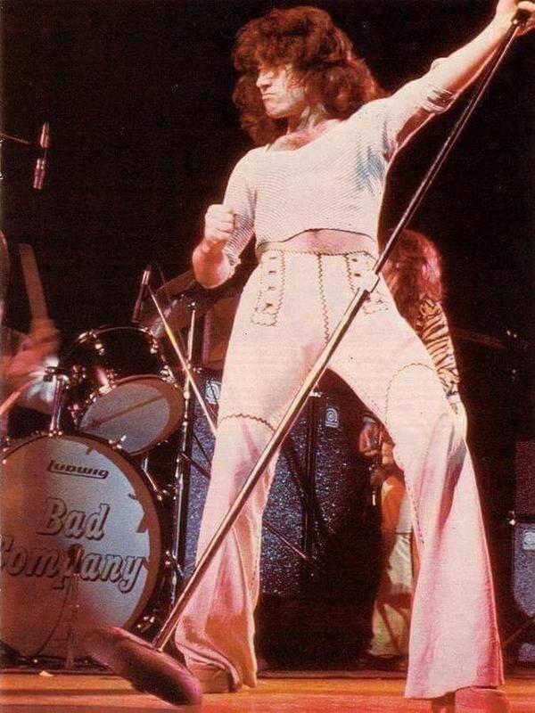 Paul Rodgers of Bad Company in the year 1977.
