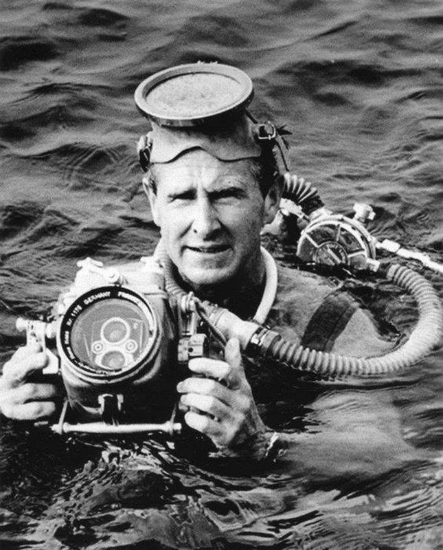 Lloyd Bridges stars as Mike Nelson in 'Sea Hunt,' a syndicated TV series airing from 1958 to 1961, showcasing the thrilling underwater exploits of a former navy frogman.