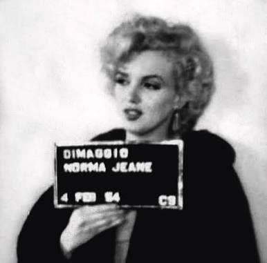 Marilyn Monroe arrested for driving slow without a license - mugshot released