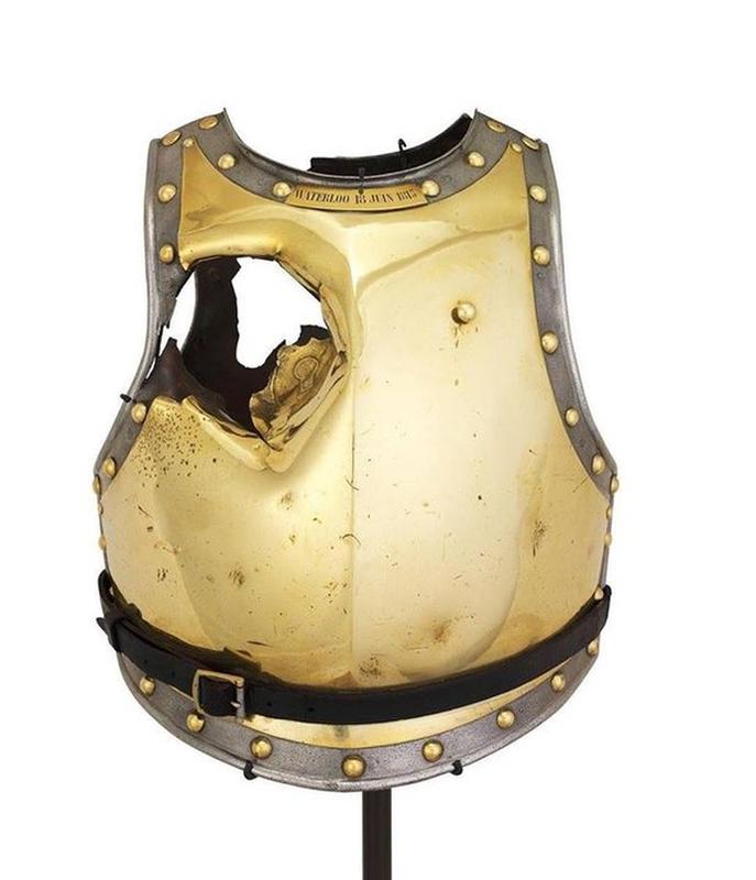 Antoine Fraveau met his tragic end at the Battle of Waterloo in 1815 while wearing this breastplate, fatally struck by a cannonball.