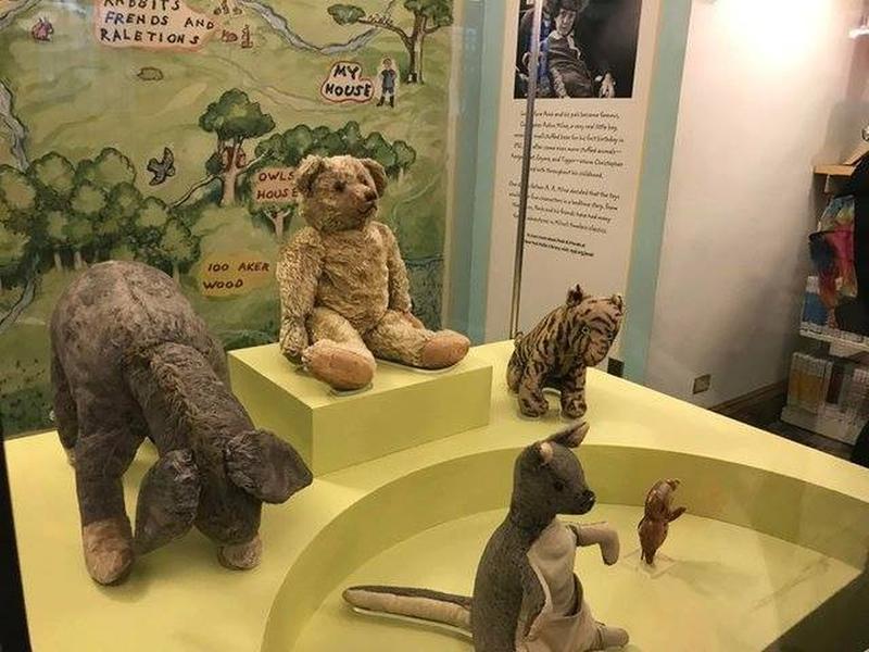 Original toys from 1925 belonging to Christopher Robin are now showcased