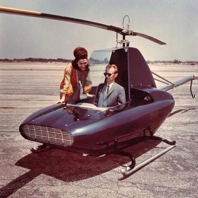 B.J Schramm's 1964 Innovation: A Single-Seat Aluminum Body Helicopter Prototype - The Schramm Javelin
