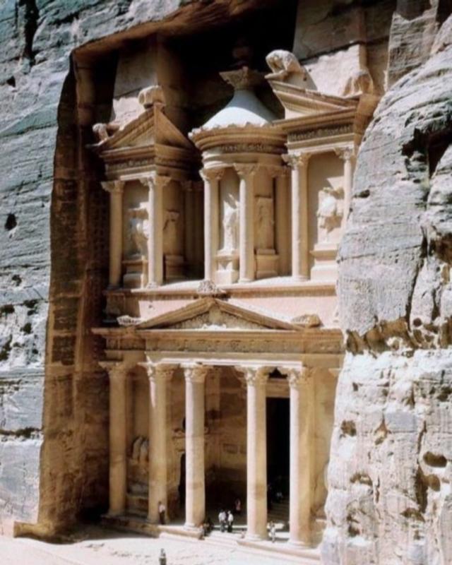Sandstone Carved Petra, Jordan: The Rock-Hewn Capital of the Nabataeans