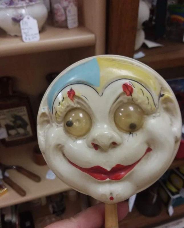 1930s Baby Rattle with an Eerie Vibe