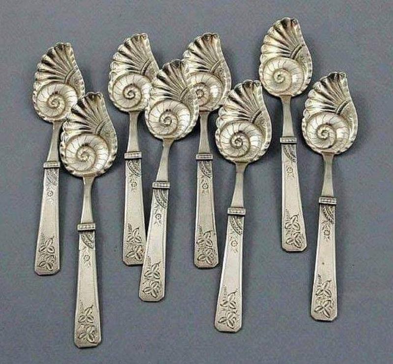 1890 brings enchanting silver ice cream spoons with a whimsical touch