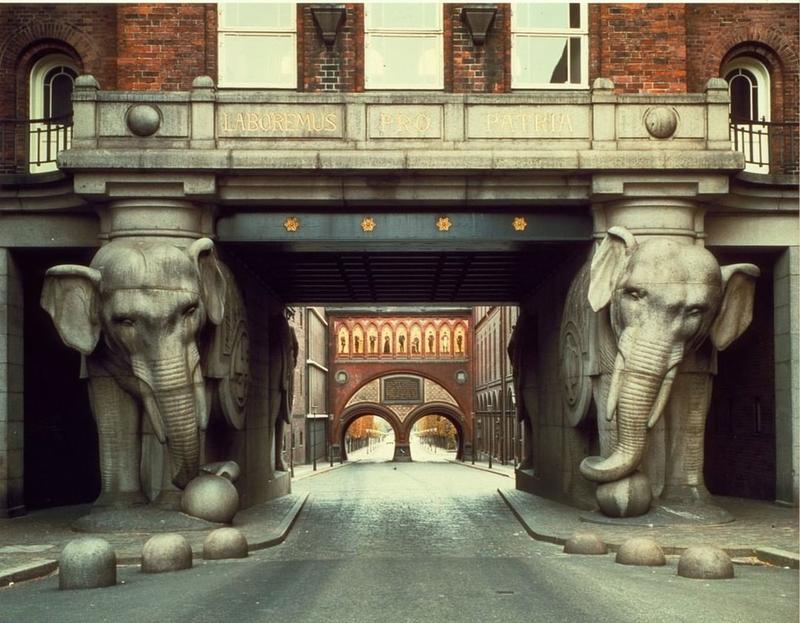 Carlsberg Brewery's Elaborate Elephant Tower in Copenhagen, Built in 1901