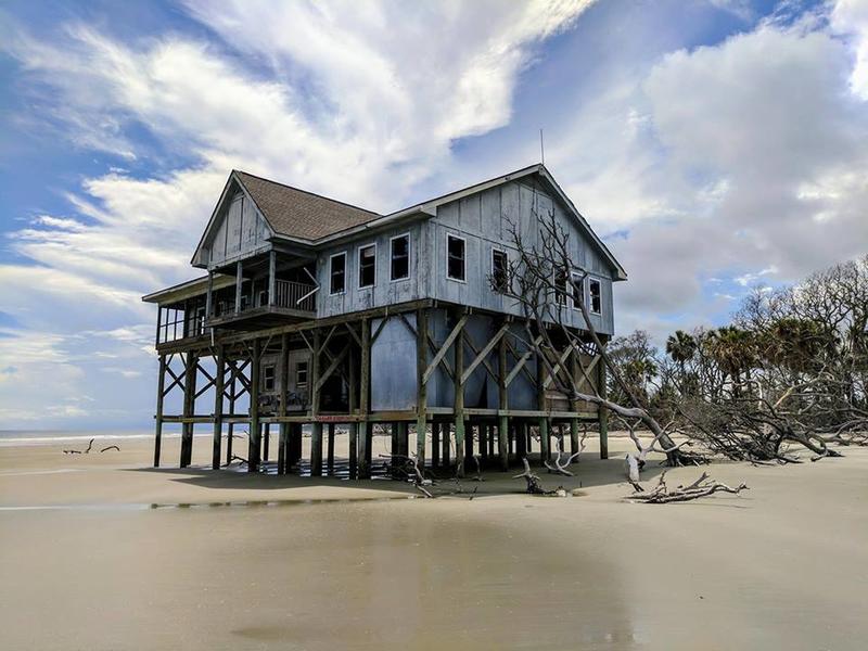 Abandoned House Discovered on Pawleys Island in South Carolina.