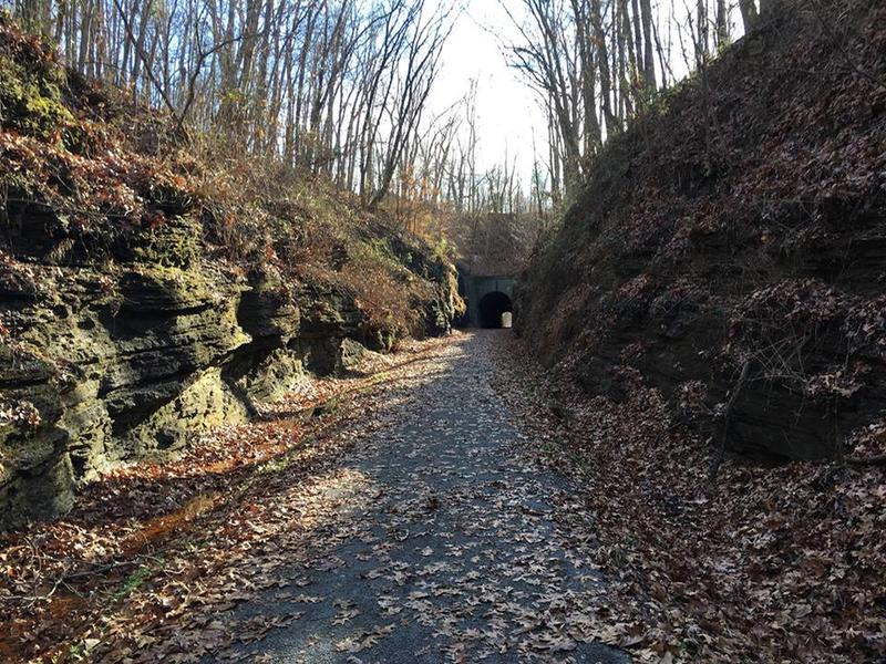 Abandoned Railroad Track and Tunnel Hill Discovered in Shawnee Forest, Illinois