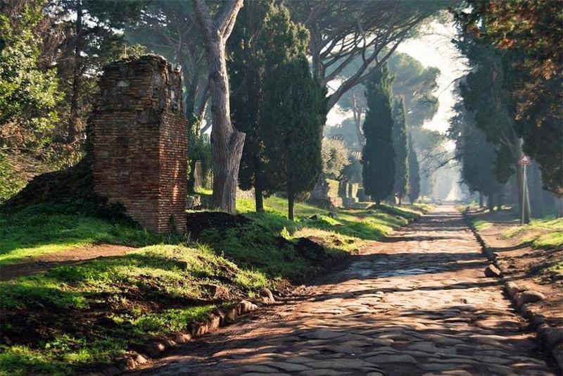 Italy boasts a Roman road dating back 2300 years.