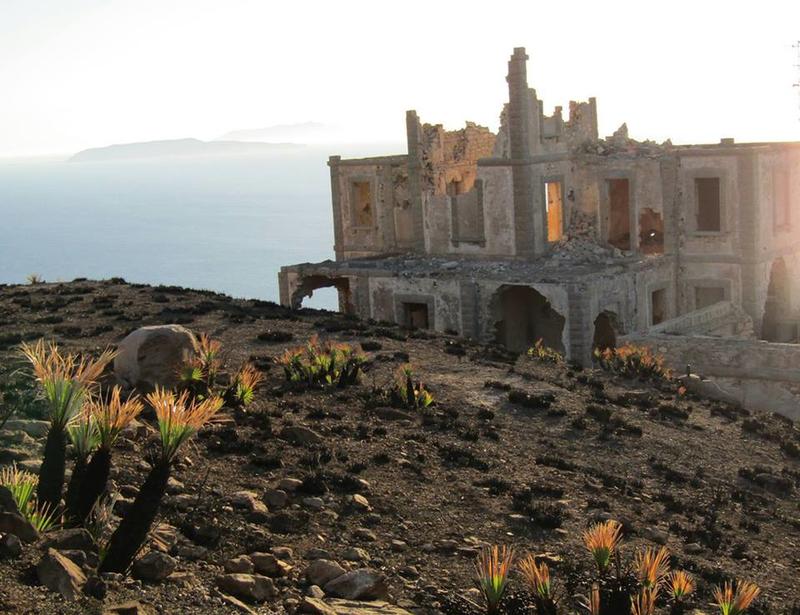 Bombing Destroys WW2 Watchtower in Cape Cock, Trapani, Sicily