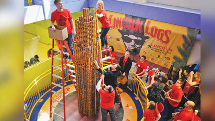 Largest Lincoln Logs Structure