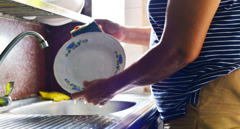 Hand-Washing Dishes