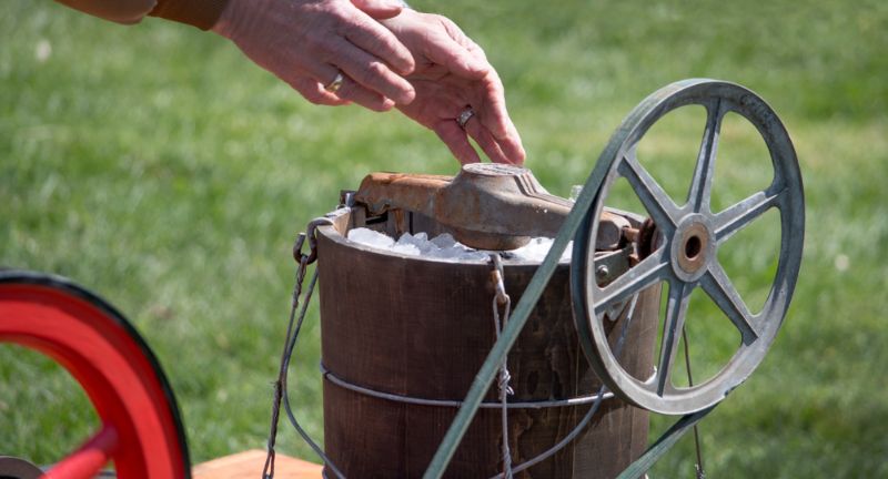 Making Homemade Ice Cream