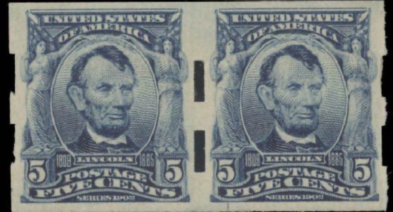 1908 5-Cent Abraham Lincoln Stamp